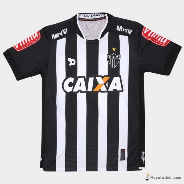 Camiseta Atlético Mineiro Replica Primera Ropa Dryworld 2016/17 Negro